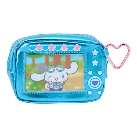 SANRIO | Cinnamoroll Metallic Pouch with Carabiner 125x55x85mm (Academy Sparkling Journey)