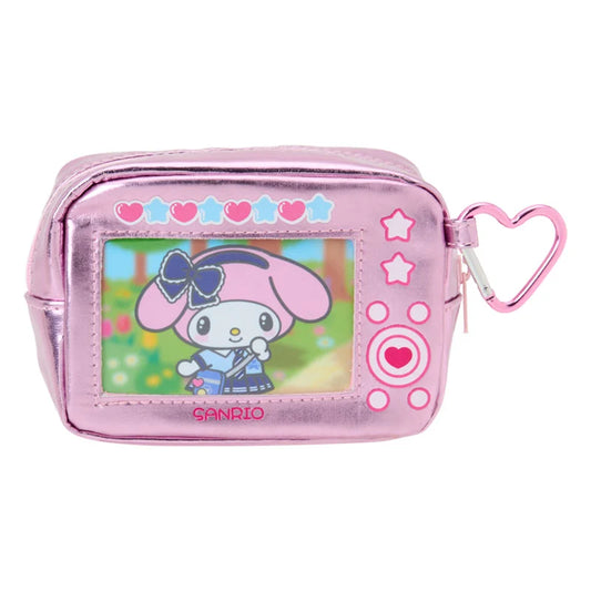 SANRIO | My Melody Metallic Pouch with Carabiner 125x55x85mm (Academy Sparkling Journey)