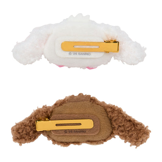 SANRIO | Plush Hair Clip Set 110×25×50mm (Happy Birthday Sugarbunnies Biscuit Design Series)