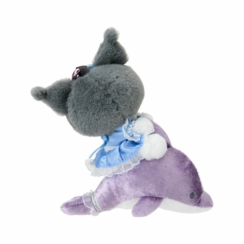 SANRIO | Kuromi Mascot Holder Bag Charm Keychain 120×60×130mm (Shiny Dolphin)