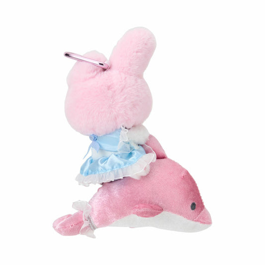 SANRIO | My Melody Mascot Holder Bag Charm Keychain 120×60×130mm (Shiny Dolphin)