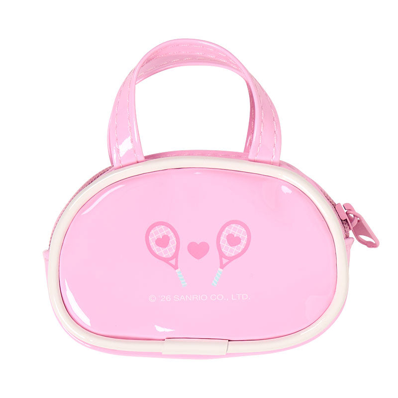SANRIO | Hello Kitty Mini Boston-Style Pouch Bag Charm 90x35x100mm (Sanrio Girls's Tennis Club)