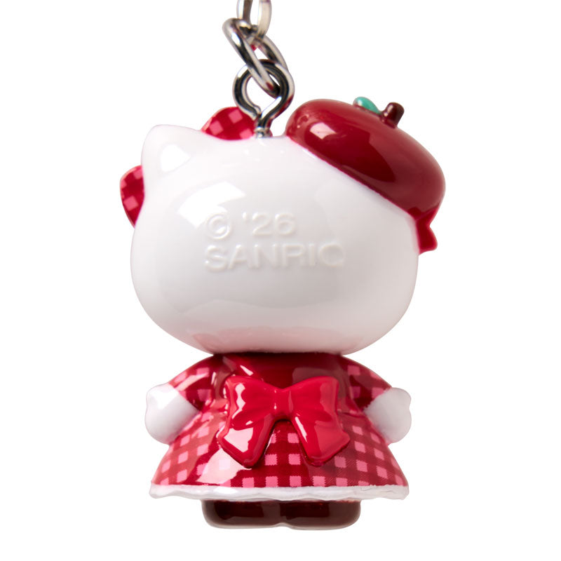SANRIO | Hello Kitty Phone Strap Mascot Bag Charm 25×20×35mm (Autumn Apple Gingham Red)