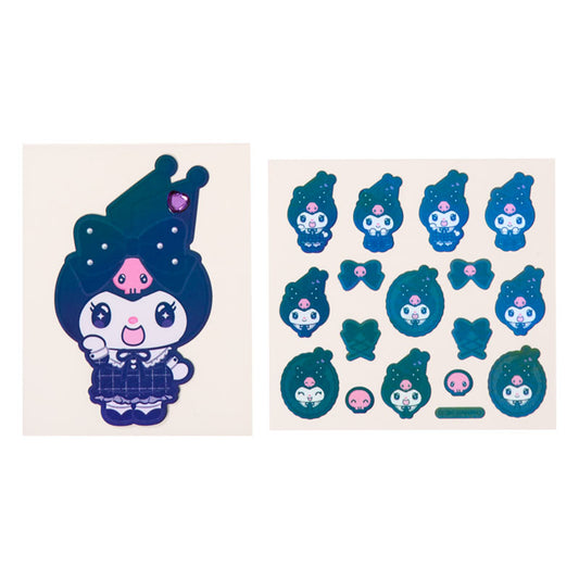 SANRIO | Kuromi Sticker Set Girly 140×5×125mm (All Black Kuromi Mode)