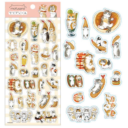 Mofusand | Cat Clear Seal Sticker 90×175mm (503)