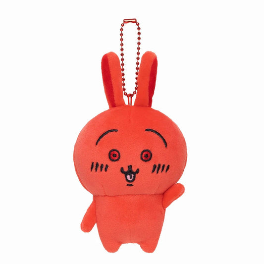 CHIIKAWA | Red Usagi Mascot Holder Bag Charm Keychain 130x80x55mm