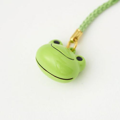 Pickles the Frog | Face Shaped Bell Phone Charm H2×W2×D1.5cm (Green)