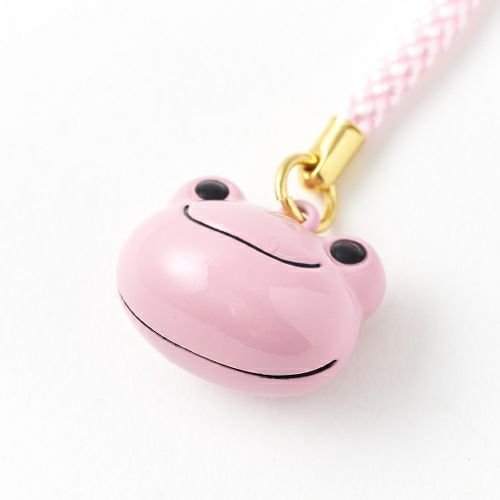 Pickles the Frog | Face Shaped Bell Phone Charm H2×W2×D1.5cm (Pink)