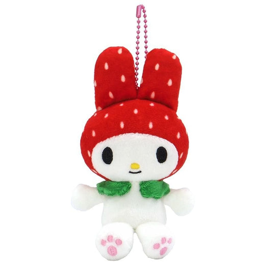 SANRIO | My Melody Strawberry Mascot Holder Plush Keychain Bag Charm 12cm (50th Collection)
