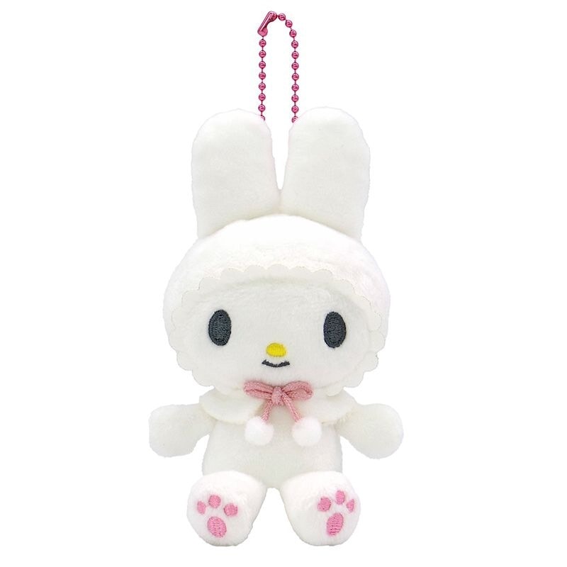 SANRIO | My Melody White Mascot Holder Plush Keychain Bag Charm 12cm (50th Collection)