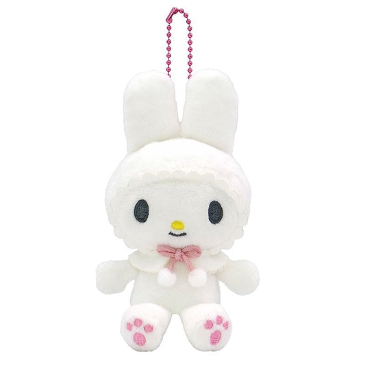 SANRIO | My Melody White Mascot Holder Plush Keychain Bag Charm 12cm (50th Collection)
