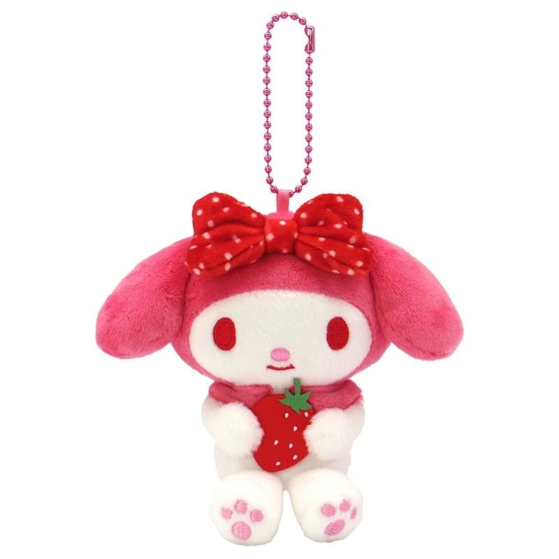 SANRIO | My Melody Strawberry Mascot Holder Plush Keychain Bag Charm 12cm (50th Collection)