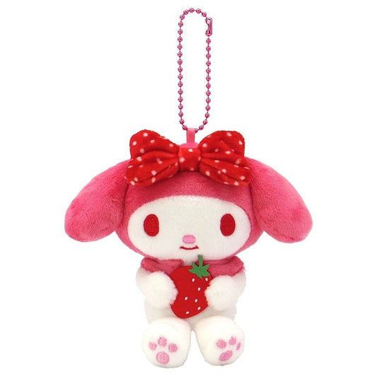 SANRIO | My Melody Strawberry Mascot Holder Plush Keychain Bag Charm 12cm (50th Collection)