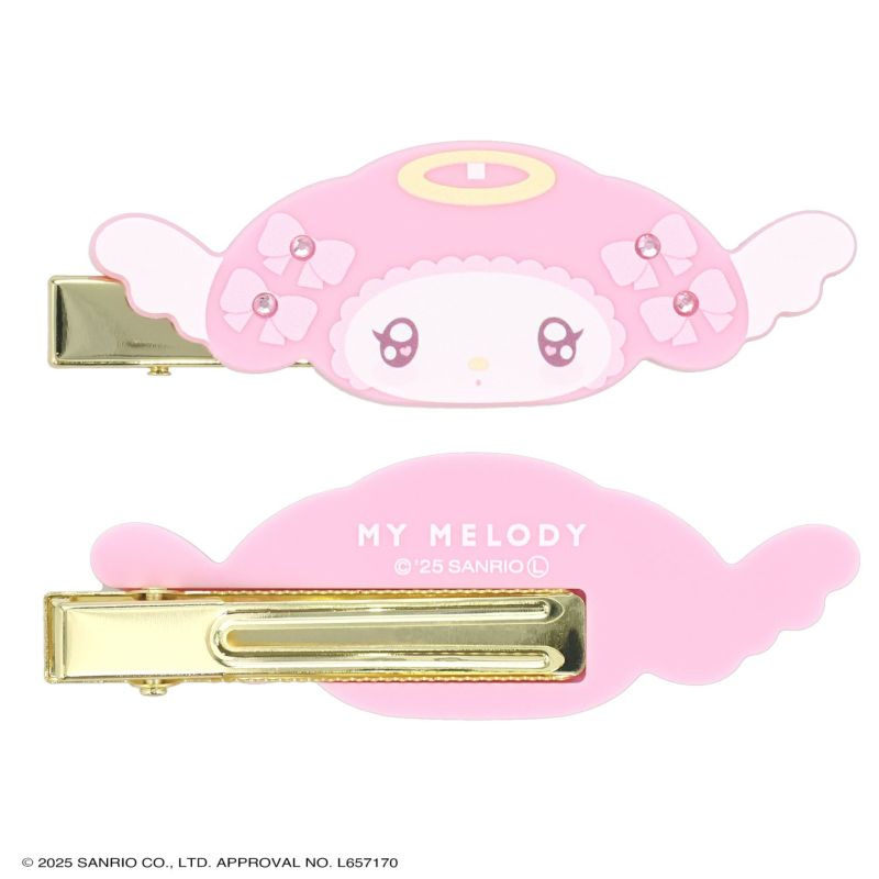 SANRIO | My Melody Acrylic Hair Clip 40×70ｍm (Angel and Little Devil)