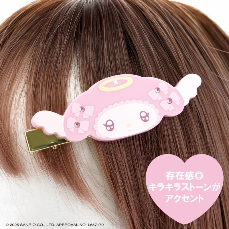 SANRIO | My Melody Acrylic Hair Clip 40×70ｍm (Angel and Little Devil)