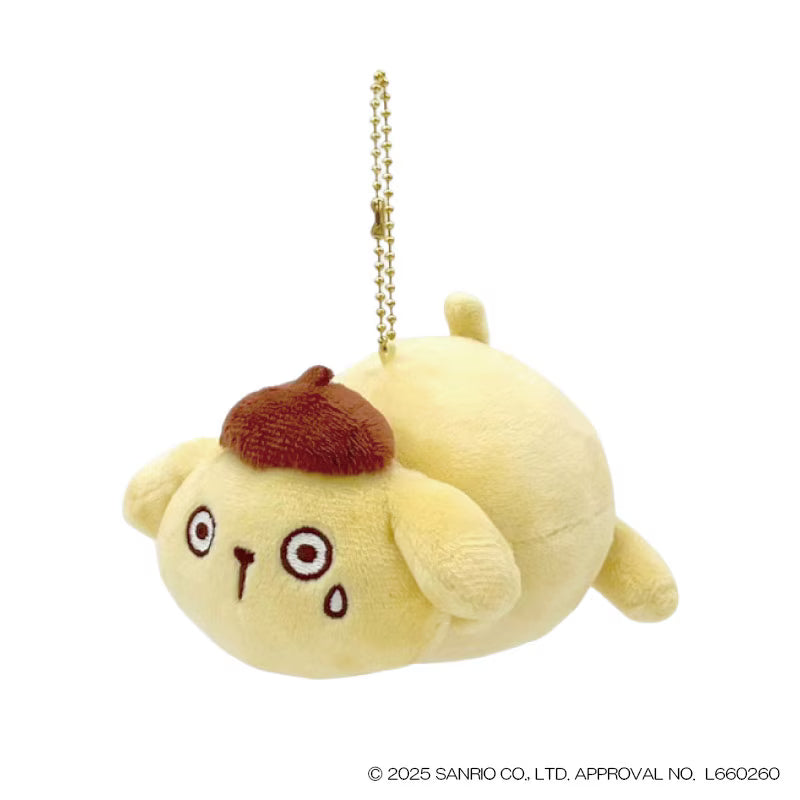 SANRIO | Pompompurim Shocked Pukupuku Mascot Holder Bag Charm Keychain 100x80x115mm (30th Anniversary)