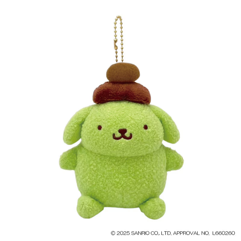 SANRIO | Pompompurim Matcha Mascot Holder Bag Charm Keychain 100x80x115mm (30th Anniversary)