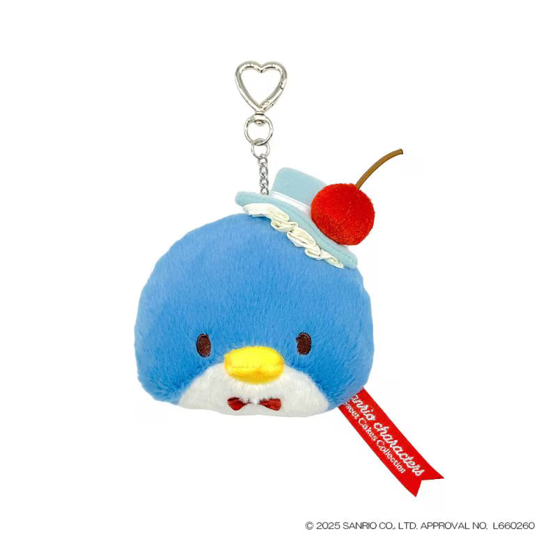 SANRIO | Tuxedosam Mini Pouch Mini Carabiner 100x80x55mm (Sky Blue Cherry Cake)