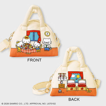 SANRIO x ACCOMMODE | Hello Kitty Puff Boston Bag 180x240x100mm