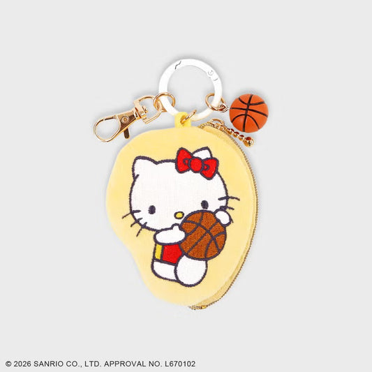 SANRIO x ACCOMMODE | Hello Kitty Mini Pouch Charm 86x70x20mm (Basketball)