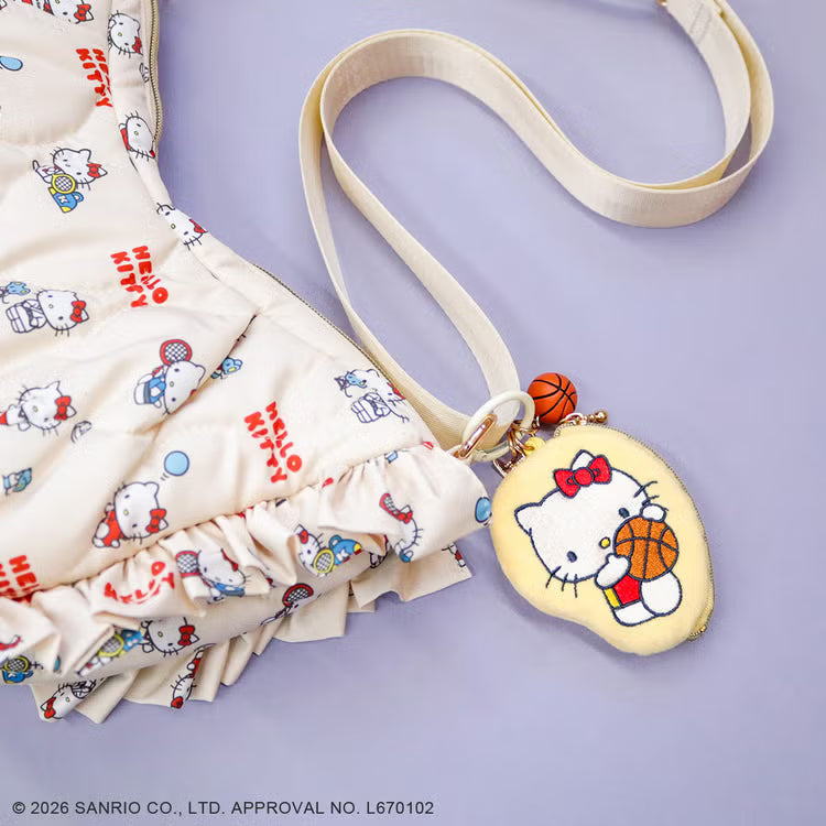SANRIO x ACCOMMODE | Hello Kitty Mini Pouch Charm 86x70x20mm (Basketball)