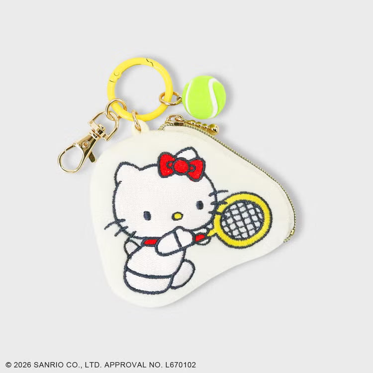 SANRIO x ACCOMMODE | Hello Kitty Mini Pouch Charm 86x70x20mm (Tennis)