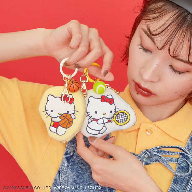 SANRIO x ACCOMMODE | Hello Kitty Mini Pouch Charm 86x70x20mm (Basketball)