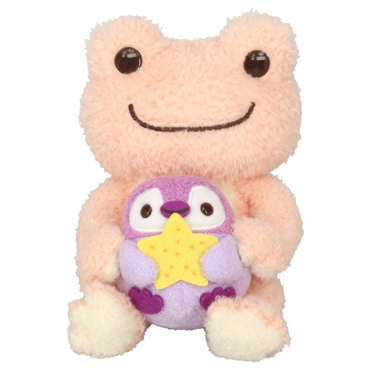 Pickles the Frog | Plush Doll Toy H15×W11×D13cm (Sea Friends Penguin)