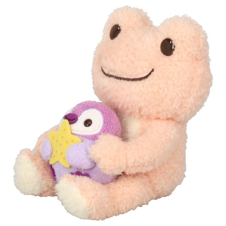 Pickles the Frog | Plush Doll Toy H15×W11×D13cm (Sea Friends Penguin)
