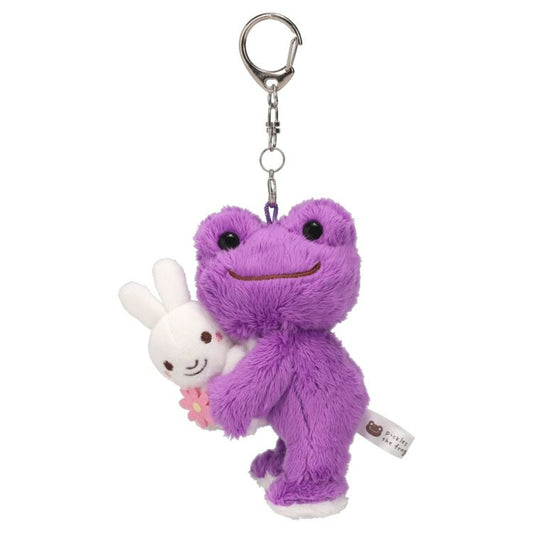 Pickles the Frog | Plush Keychain Mascot Holder H12.5×W8×D6cm (Rabbit Wakaba Green)