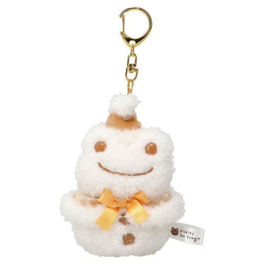 Pickles the Frog | Snowman Mascot Holder Bag Charm Keychain 120x70x50mm