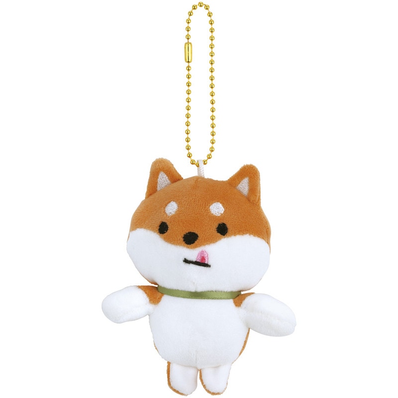SKATER | Dog Plush Keychain with ball chain Mascot Holder 75×50×160mm (Shiba)
