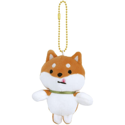 SKATER | Dog Plush Keychain with ball chain Mascot Holder 75×50×160mm (Shiba)