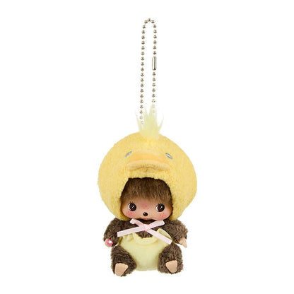 Monchhichi | Sekiguchi Bebichhichi Mascot Holder Plush KeyChain 13×6.5×7cm (Animaru/Chick)