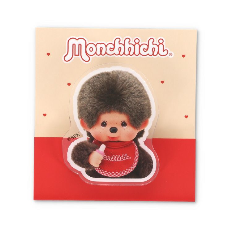 【Made In Japan】Monchhichi | Acrylic Clip 46.8X59Mm (Boy)