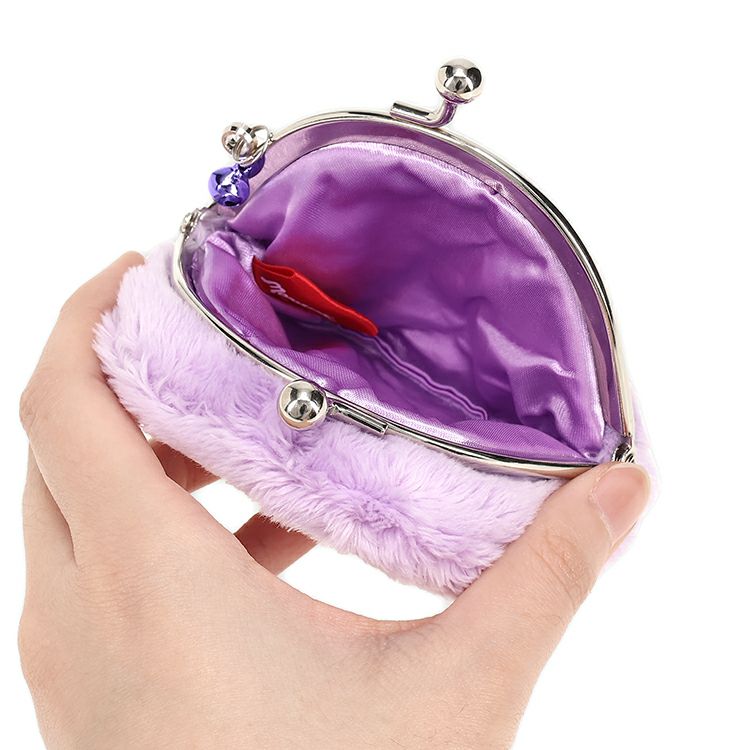 Monchhichi | Mascot Coin Case Purse H12.6×W10×D1.5cm (Purple)