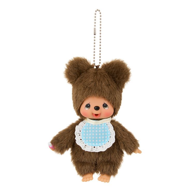 Monchhichi | Plush Keychain Bag Charm H16.5×W8.5×D5.5cm (Bear / Kuma)