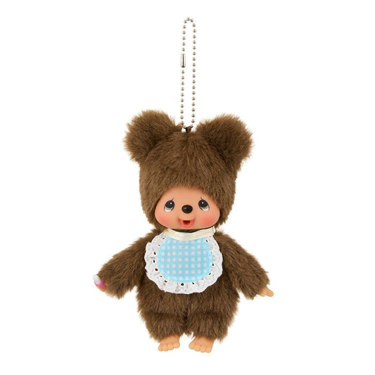 Monchhichi | Plush Keychain Bag Charm H16.5×W8.5×D5.5cm (Bear / Kuma)