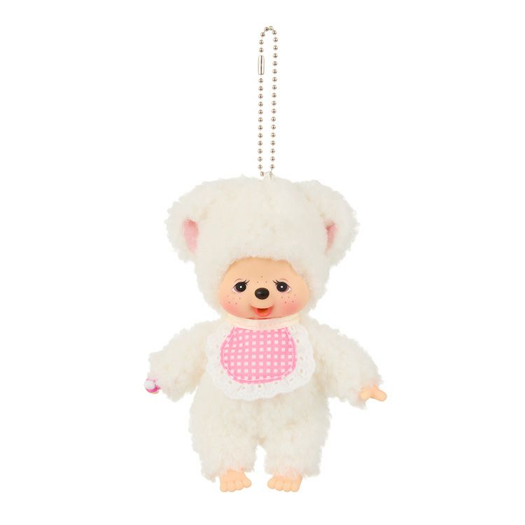 Monchhichi | Plush Keychain Bag Charm H16.5×W8.5×D5.5cm (Chamu Sleepy)