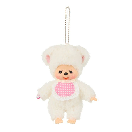 Monchhichi | Plush Keychain Bag Charm H16.5×W8.5×D5.5cm (Chamu Sleepy)