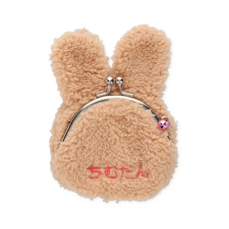 Monchhichi | Mascot Coin Case Purse H14 x W10 x D1.5 cm (Rabbit Sweet Brown Chimtan)