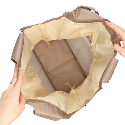 Monchhichi | Foldable Eco Shopping Bag & Bottom Plate 340×380×160mm (Brown Love)