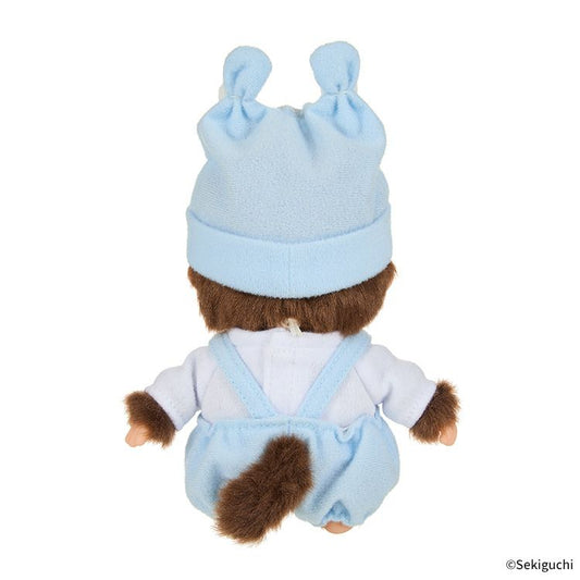 Monchhichi | Bebichhichi Plush Toy Plush Doll 135×100×70mm (Revival Babychichi Dress Type Boy Bear)