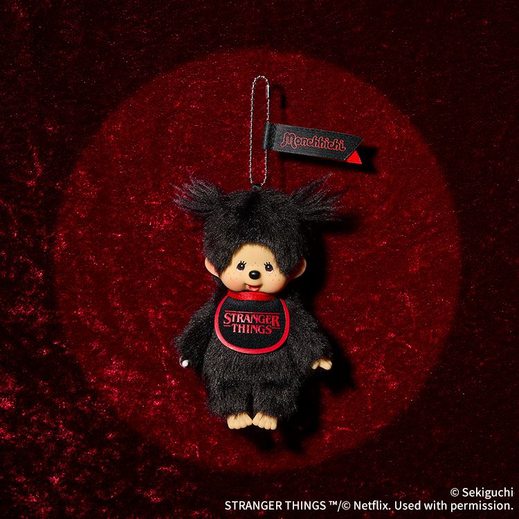 Monchhichi x Stranger Things | Bib ver. Keychain Plush Mascot Bag Charm 150×85×55mm
