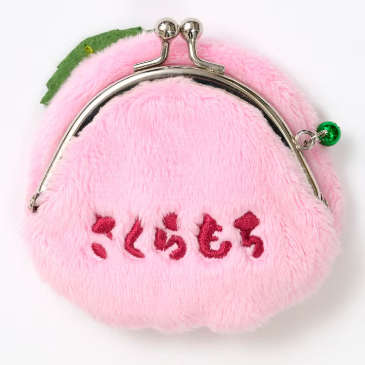 Monchhichi | Mini Gamaguchi Clasp Pouch Coin Purse 97×100×15mm (Sakura Mochi Smile)