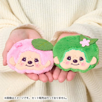 Monchhichi | Mini Gamaguchi Clasp Pouch Coin Purse 97×100×15mm (Sakura Mochi Smile)