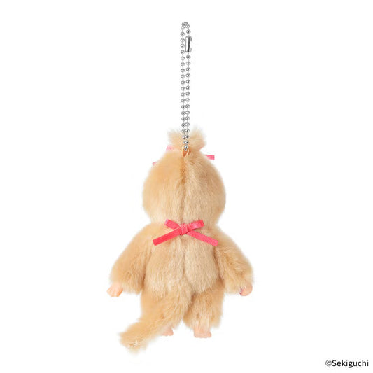 Monchhichi | Beige Mini Keychain Bag Charm 100x75x40mm (Girl)