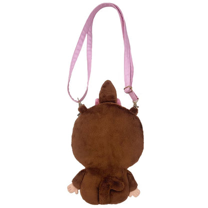 Monchhichi | Girl Plush Pouch Crossbody Bag Shoulder Bag 235x170x40mm