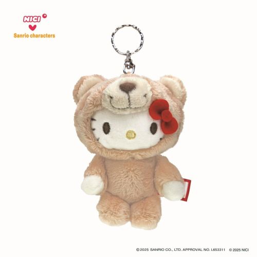NICI x SANRIO | Hello Kitty Mascot Holer Plush Keychain Bag Charm W8×D5×H10cm
