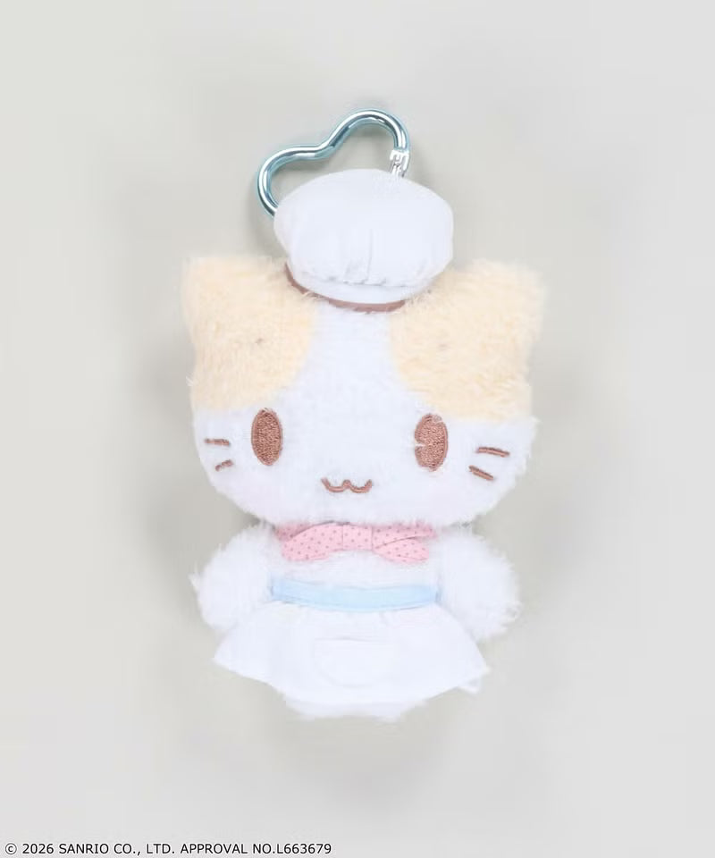 SANRIO | Marshmallow Masyumaro Mascot Holder Bag Charm Keychain 90×55×140mm (Chef)